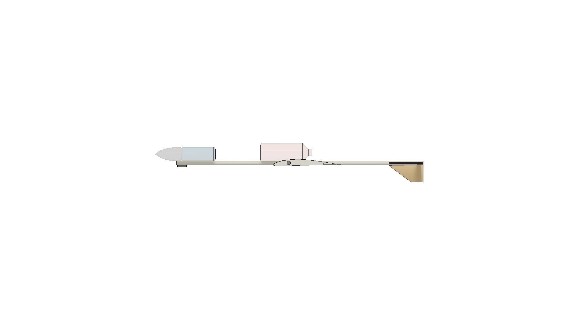 Rocket CAD side view